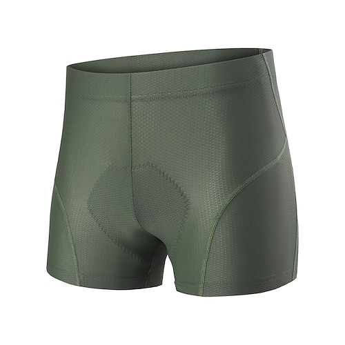 ARESFUEL Herren Fahrradunterwäsche-Shorts Fahhrad Unterteile Schmale Passform Straßenradsport Sport Schnelltrocknend Hohe Elastizität Dunkelgrau Armeegrün Spandex Bekleidung Fahrradbekleidung