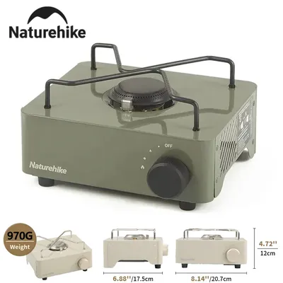 Naturehike Camping Gas Stove 3000W Fire Power Portable Mini Gas Stove Outdoor Kitchen Picnic Cooking Burner Camping Gas Burner