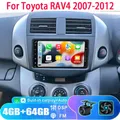 7 ''Per Toyota RAV4 2007-2012 Berlina Lettore Multimediale Apple Carplay Android Auto Wireless GPS BT WIFI Navigazione 4GB-64GB