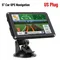 Navigazione GPS per auto da 5 pollici Touch Screen HD Navigatore GPS per auto Trasmettitore FM Promemoria vocale Mappa UE AU Nord America Allarme di velocità