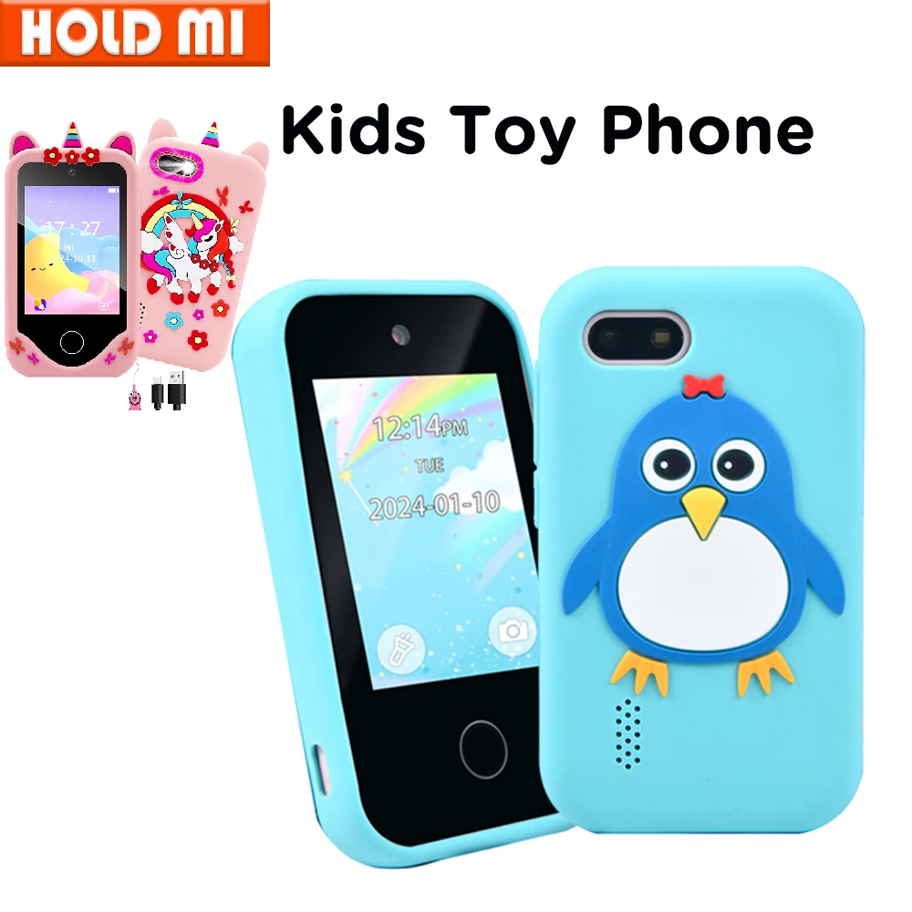 Kinder Smartphone Spielzeug Mini Telefon mit Dual Kamera Smartphone Musik Player Spiele Kleinkind Lernen Spielzeug Kinder für Jungen Mädchen Geschenke Image