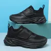 Luxus Kinder Schuhe Schwarz Jungen Sneaker Plattform PU Leder Kinder Casual Sneaker Herbst Sport