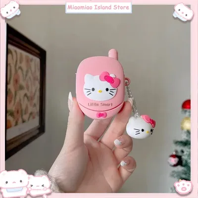 Cartoon Kt Katze Simulation Telefon Airpods Pro Apple 2/3 Generation Drahtlose Bluetooth Kopfhörer Fall Silikon Nette Schutzhülle Image