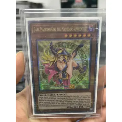 Yugioh KONAMI ALIN-AE004 Dark Magician Girl The Magician's Apprentice Quarter Century Secret Asian English Collection Mint Card Image