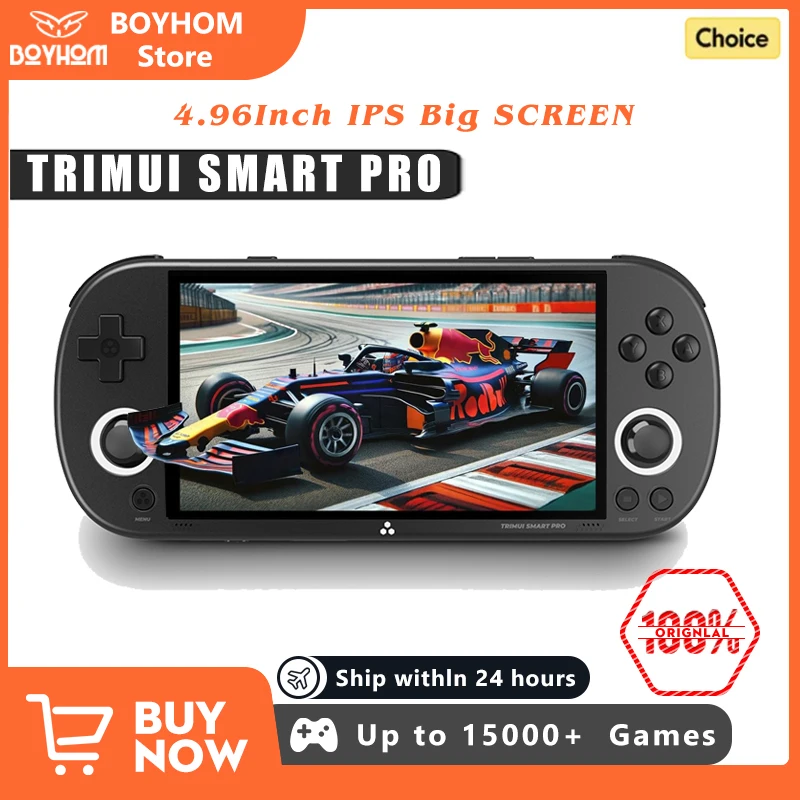 Trimui Smart Pro Handheld Spielkonsole 4,96'' IPS Bildschirm Linux System Joystick RGB Beleuchtung Smartpro Retro Video Game Player geschenk Image