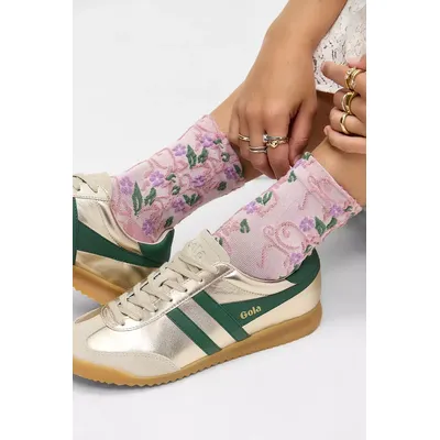Out From Under Floral Socks - Pink at Urban Outfitters