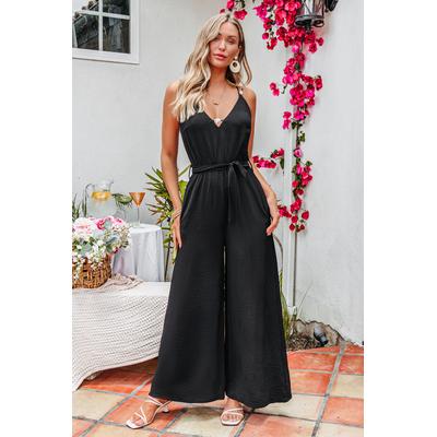 Sleek Statement Black Jumpsuit