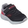 Sneaker SKECHERS "Bounder - Trekzic", Kinder, Gr. 26, schwarz (schwarz, rot), Lederimitat, sportlich, Schuhe, Freizeitschuh, Klettschuh, Schnürschuh mit Komfort-Innensohle