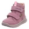 Winterboots SUPERFIT "BREEZE WMS: mittel", Kinder, Gr. 30, lila (flieder), Nubukleder, unifarben, sportlich, Schuhe, Babyschuh, Klettschuh mit GORE-Tex, Größenschablone zum Download