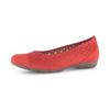 Ballerina GABOR, Damen, Gr. 38,5, rot, Nubukleder, sportlich, Schuhe, Slipper, Businessschuh, Halbschuh mit Hovercraft Luftkammerlaufsohle