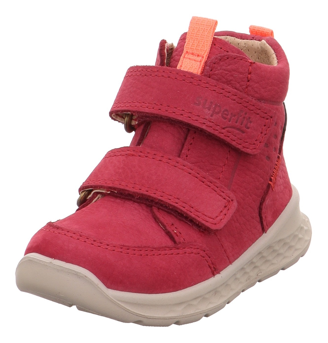 Winterboots SUPERFIT "BREEZE WMS: mittel", Kinder, Gr. 29, rot, Nubukleder, unifarben, Schuhe, Babyschuh, Klettschuh mit GORE-Tex, Größenschablone zum Download Image