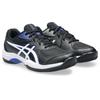 Tennisschuh ASICS "GEL-GAME GS CLAY/OC", Gr. 38, schwarz-weiß (schwarz, weiß), Synthetik, sportlich, Schuhe, All-Courtschuhe für alle Untergründe