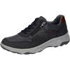Sneaker WALDLÄUFER "H-MAX", Herren, Gr. 12,5 (48), blau (nachtblau), Nubukleder, Nappaleder, sportlich, Schuhe, Bequemschuh, Halbschuh, Schnürschuh in Komfortweite H = sehr weit, Topseller
