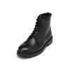Stiefelette MARC O'POLO "mit Innenzipper und Fellfutter", Damen, Gr. 43, schwarz, Obermaterial: 100% Leder (Rind), unifarben, Schuhe