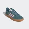 Sneaker ADIDAS SPORTSWEAR "VL COURT 3.0", Gr. 38, preloved teal, clear pink, gold metallic, Leder, Textil, sportlich, Schuhe, inspiriert vom Design des adidas samba