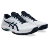 Tennisschuh ASICS "GAME FF", Gr. 42,5, weiß (weiß, midnight), Synthetik, sportlich, Schuhe, Multicourt-Schuhe