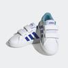Sneaker ADIDAS SPORTSWEAR "GRAND COURT LIFESTYLE HOOK AND LOOP", Gr. 22, cloud weiß, lucid blau, preloved blau, Synthetik, Textil, sportlich, Schuhe, für Kinder, Design auf den Spuren des adidas Superstar