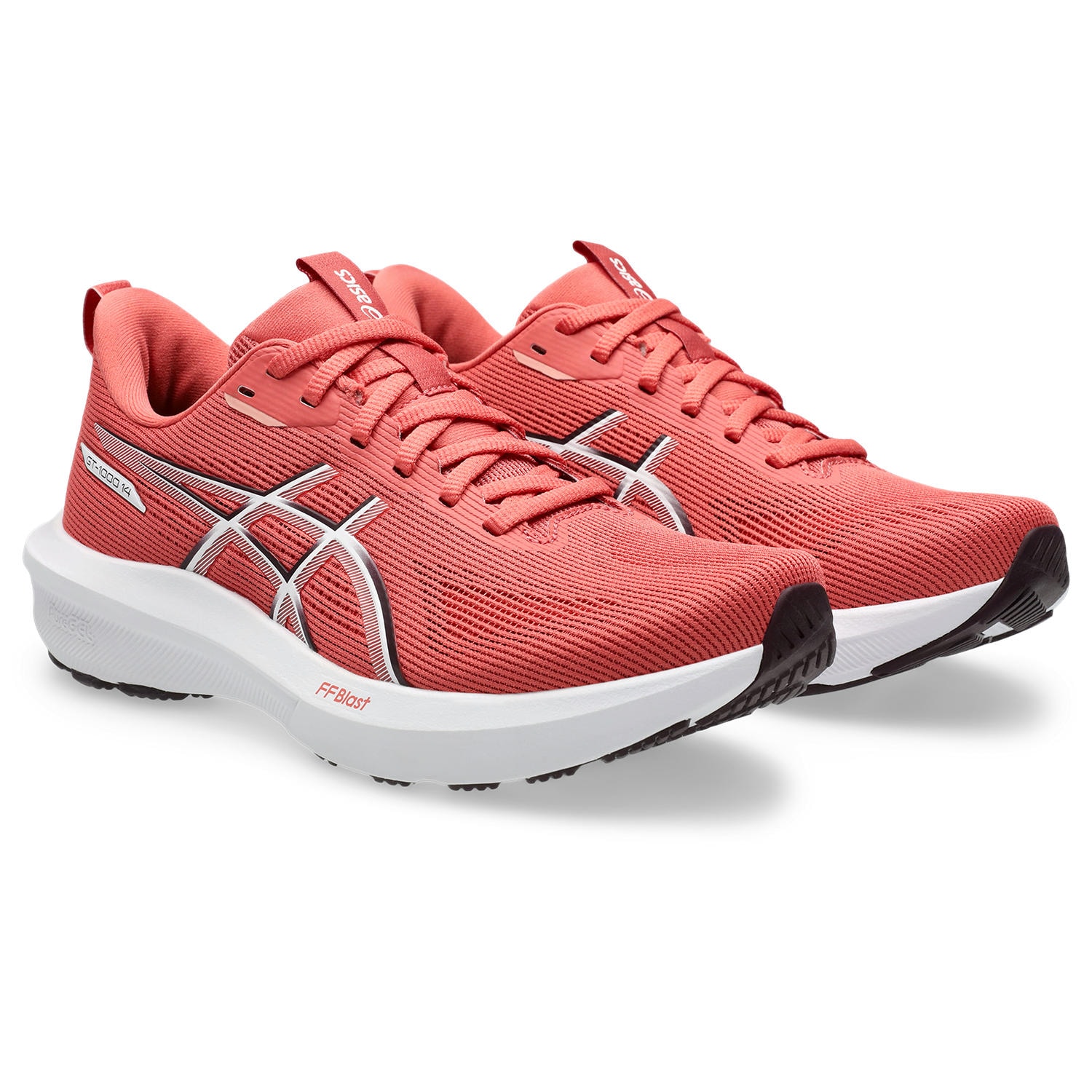 Laufschuh ASICS "GT-1000 14", Damen, Gr. 40, rosa (schwarz pink clay, schwarz currant), Textil, Schuhe Laufschuh, für mehr Stabilität
