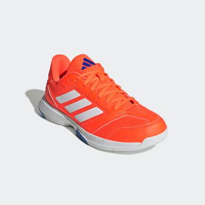 Hallenschuh ADIDAS PERFORMANCE "LIGRA 8 INDOOR", Gr. 45, cloud weiß, cloud weiß, bright royal, Textil, Synthetik, sportlich, Schuhe Image