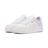 Sneaker PUMA "Carina Street Sneakers Damen", Gr. 37.5, pink (weiß frosty pink alpine snow), Obermaterial: Kuhleder, Synthetik; Futter: Textil, Synthetik; Innensohle: Textil; Laufsohle: Gummi, Schuhe