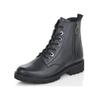 Schnürstiefelette REMONTE "Remonte Stiefelette Glattleder", Damen, Gr. 38, blau, Glattleder, casual, Schuhe