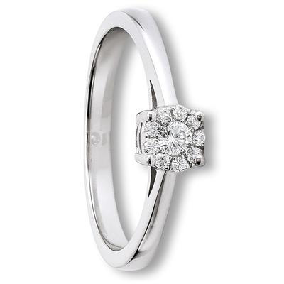Silberring ONE ELEMENT "Zirkonia Ring aus 925 Silber Zirkonia Ring aus 925 Silber" Gr. 58, silber, Fingerringe, Damen, 58,mit Zirkonia, Silber 925 (Sterlingsilber), ein stilvolles Accessoire für Damen mit Geschmack Image