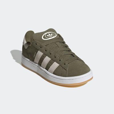Sneaker ADIDAS ORIGINALS "CAMPUS 00S KIDS", Gr. 38, medium schwarz khaki, sanftes weiß, cloud weiß, Leder, sportlich, Schuhe Image