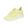 Sneaker GEOX "Geox Sneaker Leder/Textil", Damen, Gr. 38, gelb (hellgelb), Leder, Textil, casual, Schuhe