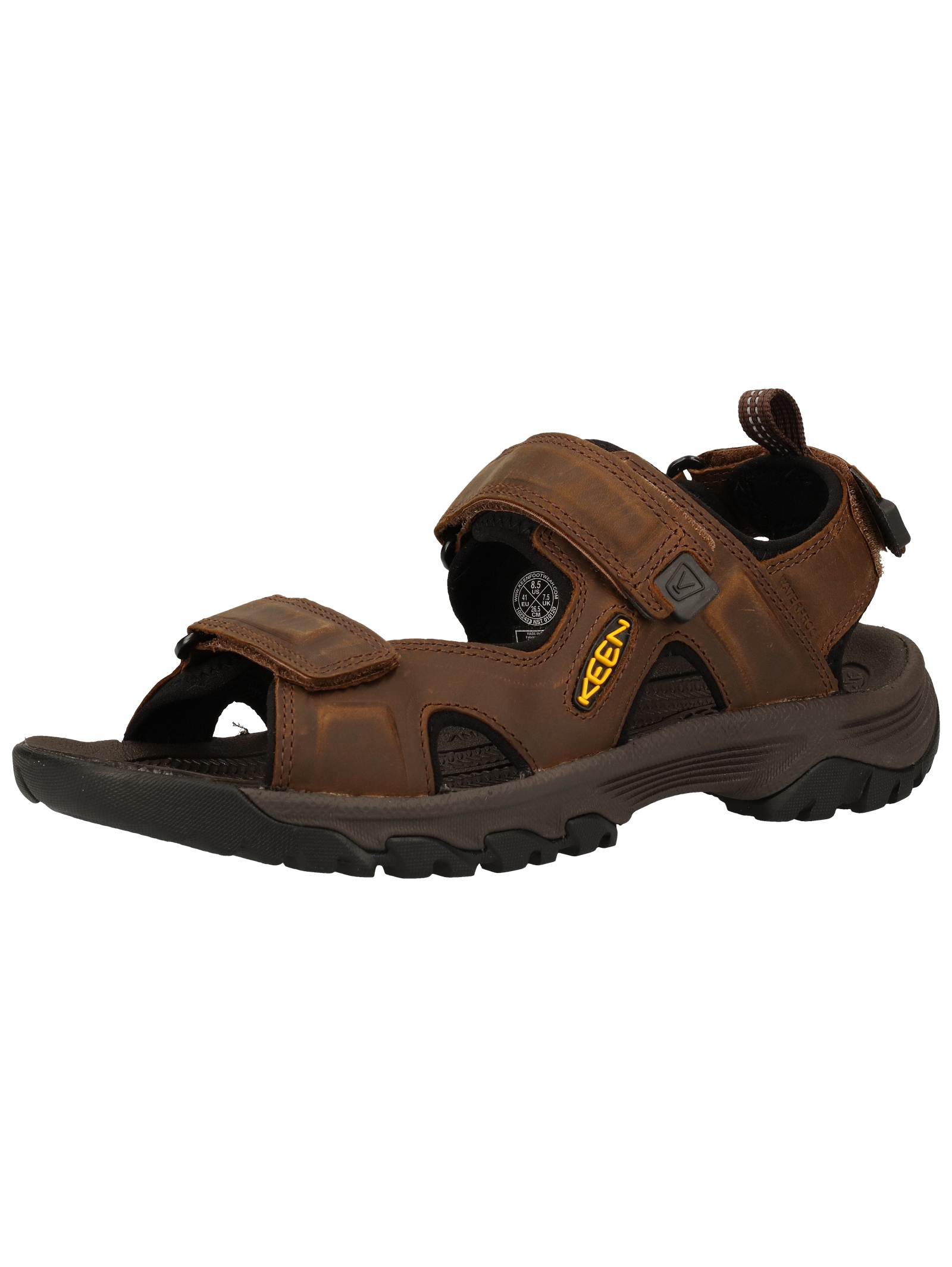 Sandale KEEN "Keen Sandalen Leder/Textil", Gr. 41, braun (bison braun), Leder, Textil, Sportlich, Schuhe
