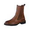 Stiefelette PAUL GREEN "Paul Green Stiefelette Leder/Textil", Damen, Gr. 37,5, braun (cognac), Leder, Textil, casual, Schuhe