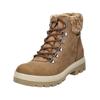 Schnürstiefelette IMAC "Imac Stiefelette Nubukleder", Damen, Gr. 40, braun, Nubukleder, casual, Schuhe