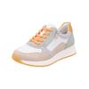 Sneaker REMONTE "Remonte Sneaker Lederimitat", Damen, Gr. 39, orange (weiß, orange), Lederimitat, casual, Schuhe