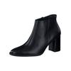 Stiefelette PAUL GREEN "Paul Green Stiefelette Glattleder", Damen, Gr. 38, schwarz, Glattleder, elegant, Schuhe
