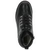 Schnürstiefelette CAPRICE "Caprice Stiefelette Leder", Damen, Gr. 38, schwarz (schwarz lack), Leder, casual, Schuhe