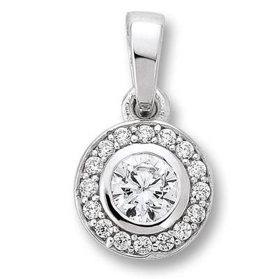 Ketten-Anhänger ONE ELEMENT "Zirkonia Anhänger aus 925 Silber", silber, Schmuckanhänger, Damen, mit Zirkonia, Silber 925 (Sterlingsilber), glänzender Blickfang – ideal als Geschenkidee Image