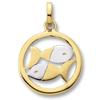 Sternzeichen-Anhänger ONE ELEMENT "Fische Sternzeichen Anhänger aus 333 Gelbgold", gold, Schmuckanhänger, Damen, Fische, Gelbgold 333-Gold, Gelbgold 333, Gold, für Damen – elegant, modern & vielseitig kombinierbar