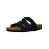 Riemchensandale ROHDE "Rohde Pantoletten Lederimitat", Damen, Gr. 41, schwarz, Lederimitat, casual, Schuhe