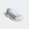 Tennisschuh ADIDAS PERFORMANCE "COURTQUICK PADEL", Gr. 39, cloud weiß, silber metallic, lucid lemon, Textil, Synthetik, sportlich, Schuhe, Padelschuh