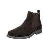 Stiefelette GEOX "Geox Stiefelette Veloursleder/Textil", Herren, Gr. 42, braun (coffee), Veloursleder, Textil, casual, Schuhe