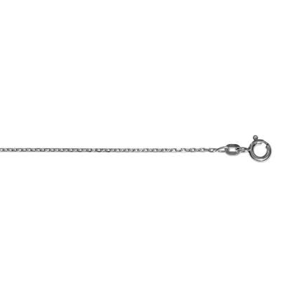 Goldkette ONE ELEMENT "Halskette Rundankerkette aus 585 Weißgold Ø 1,3 mm" Gr. 36, silber, Halsketten, Damen, 36, Weißgold 585-Gold, Weißgold 585, Gold, ein stilvolles Accessoire für Damen mit Geschmack Image
