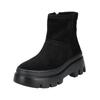 Stiefelette PAUL GREEN "Paul Green Stiefelette Veloursleder", Damen, Gr. 41, schwarz, Veloursleder, casual, Schuhe