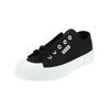 Sneaker SUPERGA "Superga Sneaker Textil", Gr. 45, schwarz (schwarz, weiß), Textil, casual, Schuhe