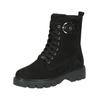 Schnürstiefelette CAPRICE "Caprice Stiefelette Nubukleder", Damen, Gr. 39, schwarz, Nubukleder, casual, Schuhe