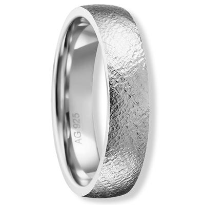 Silberring ONE ELEMENT "Freundschaft Partner Ring aus 925 Silber" Gr. 66, silber, Fingerringe, Damen, 66, Silber 925 (Sterlingsilber), ein Hauch von Luxus für den Alltag Image