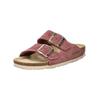 Hausschuh ROHDE "Rohde Pantoletten Veloursleder", Damen, Gr. 38, lila (violett), Veloursleder, casual, Schuhe