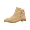 Stiefelette PAUL GREEN "Paul Green Stiefelette Veloursleder", Damen, Gr. 38,5, beige, Veloursleder, casual, Schuhe