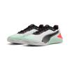 Trainingsschuh PUMA "Fuse 4.0 Sneakers Erwachsene", Gr. 42.5, weiß mint melt glowing rot schwarz ruby shimmer grün, Obermaterial: Textil, Synthetik; Futter: Textil; Innensohle: Textil; Laufsohle: Gummi, Schuhe