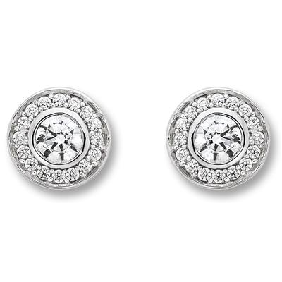 Paar Ohrhänger ONE ELEMENT "Zirkonia Ohrringe Ohrstecker aus 925 Silber", silber, Ohrringe, Damen, Damen,mit Zirkonia, Silber 925 (Sterlingsilber), perfekt als Geschenk zum Jahrestag oder Geburtstag Image