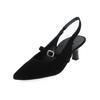 Pumps PAUL GREEN "Paul Green Pumps Veloursleder", Damen, Gr. 37,5, schwarz, Veloursleder, casual, Schuhe