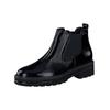 Stiefelette PAUL GREEN "Paul Green Stiefelette Leder", Damen, Gr. 40,5, schwarz (schwarz lack), Leder, casual, Schuhe